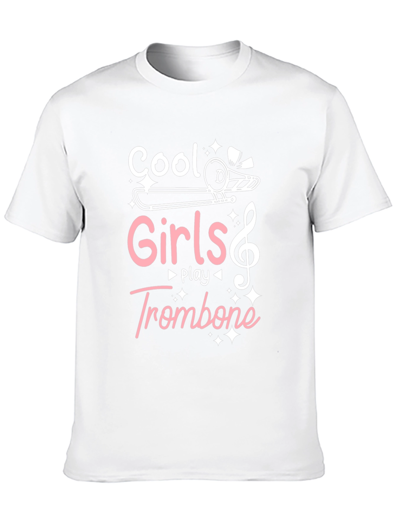 Cool Girls Play Trombone Graphic Tee