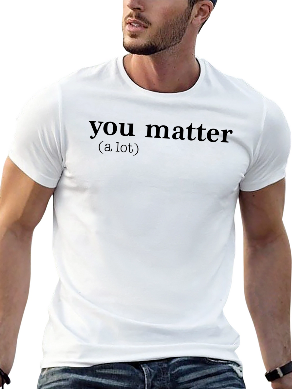 You Matter (A Lot) Black Graphic Tee