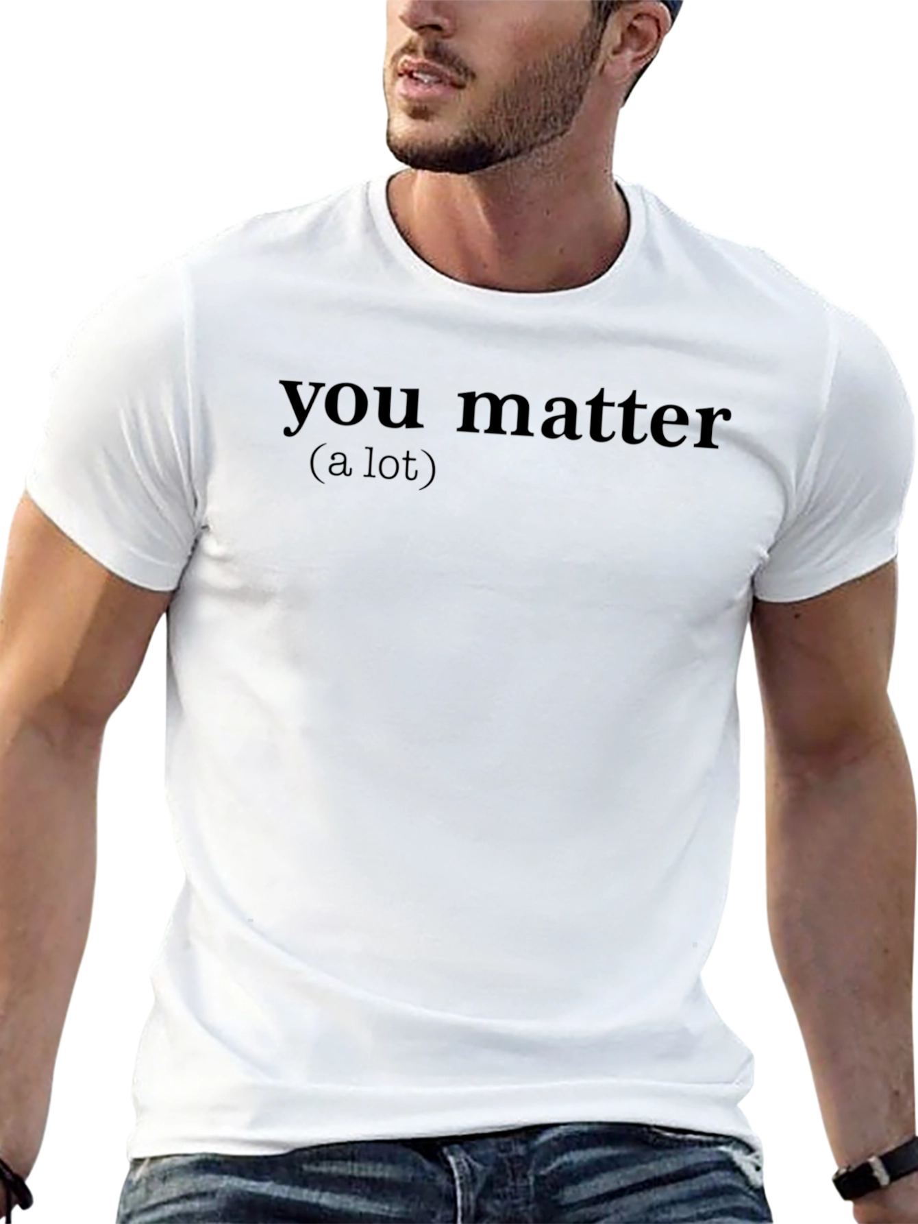 You Matter (A Lot) Black Graphic Tee