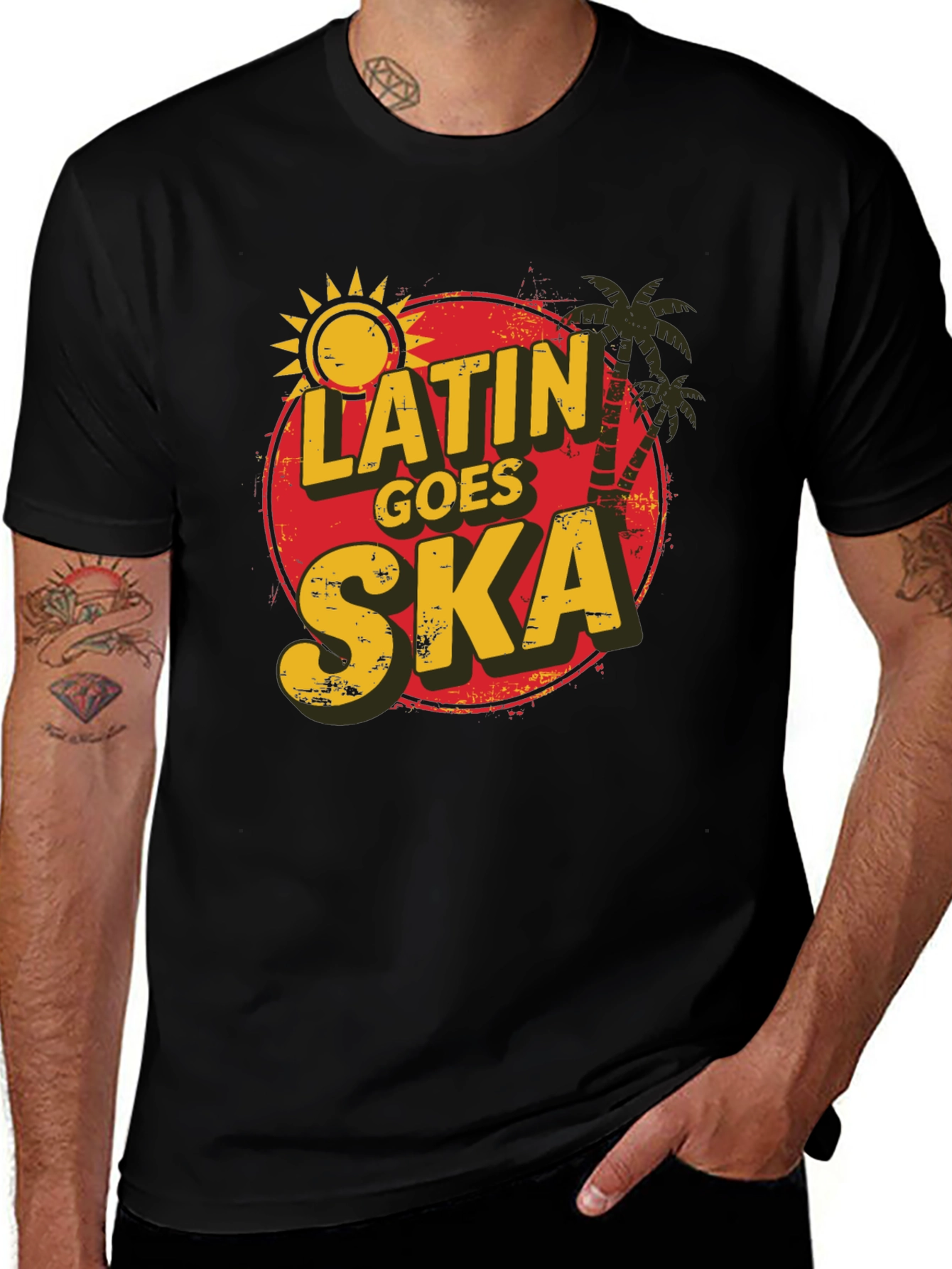 Latin Goes Ska Graphic Tee - Retro Style