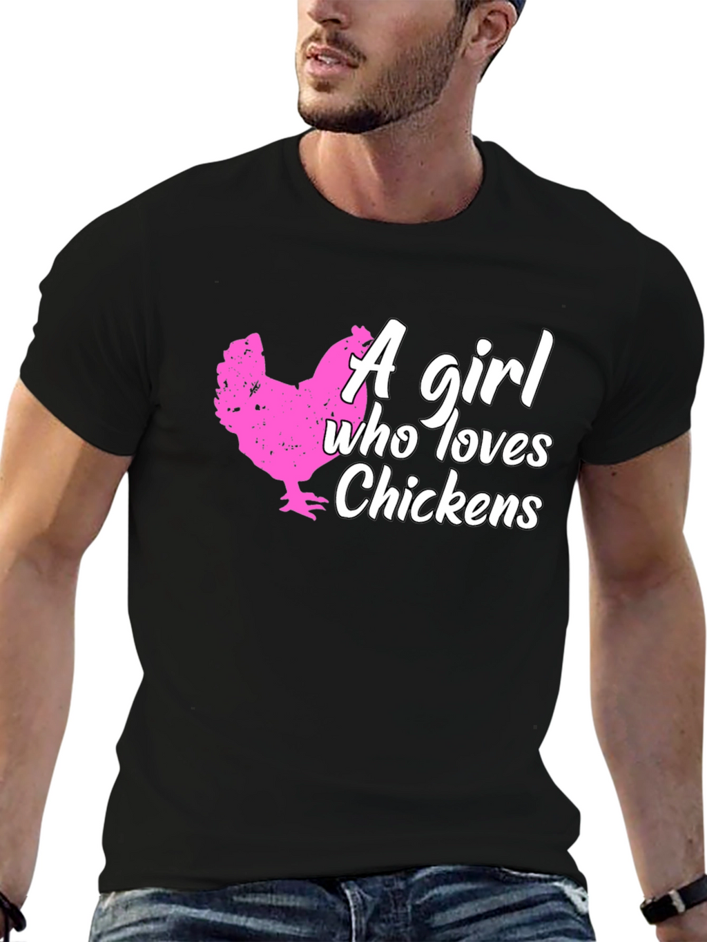 Chicken Lover T-Shirt - A Girl Who Loves Chickens