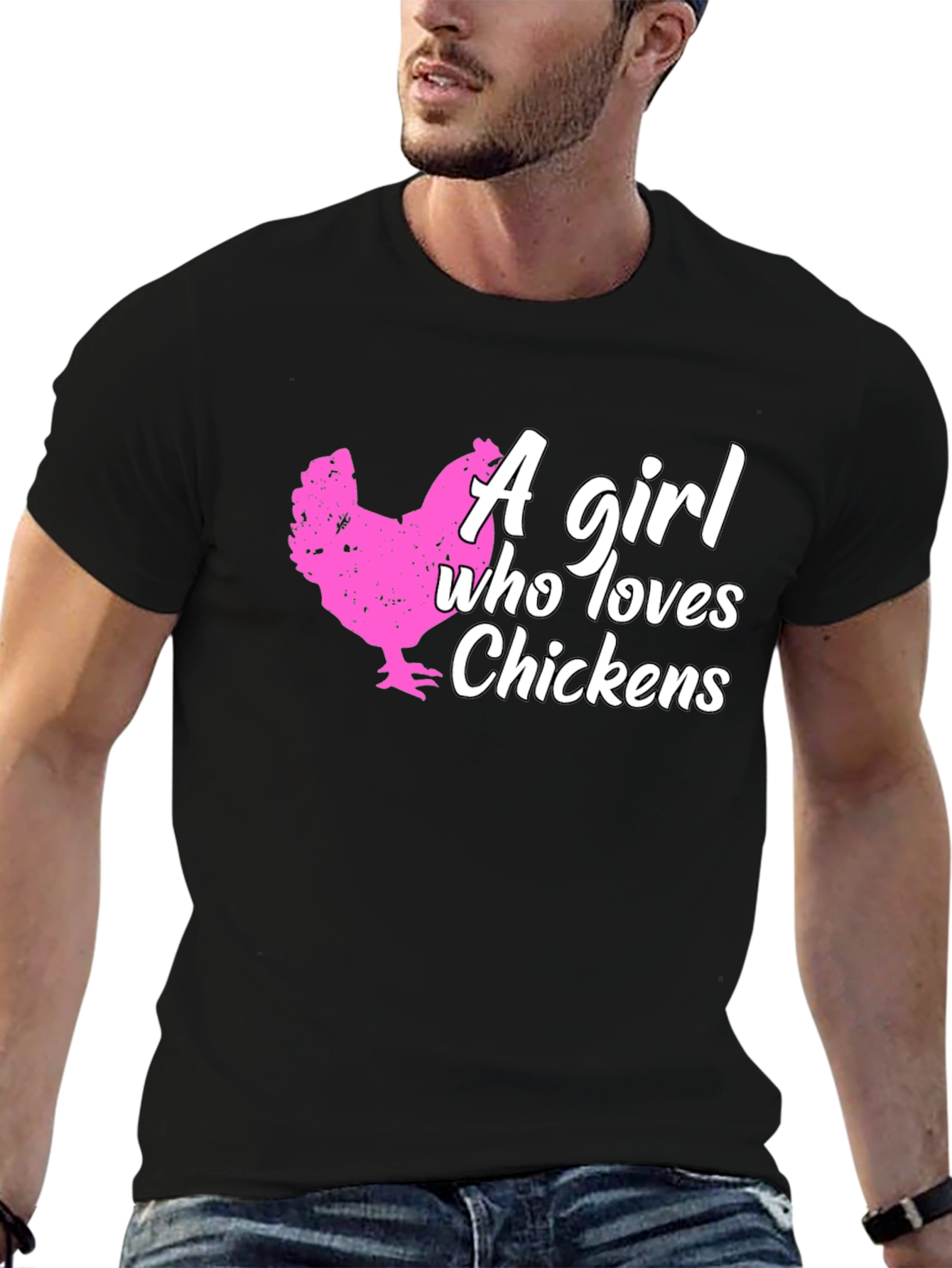 Chicken Lover T-Shirt - A Girl Who Loves Chickens