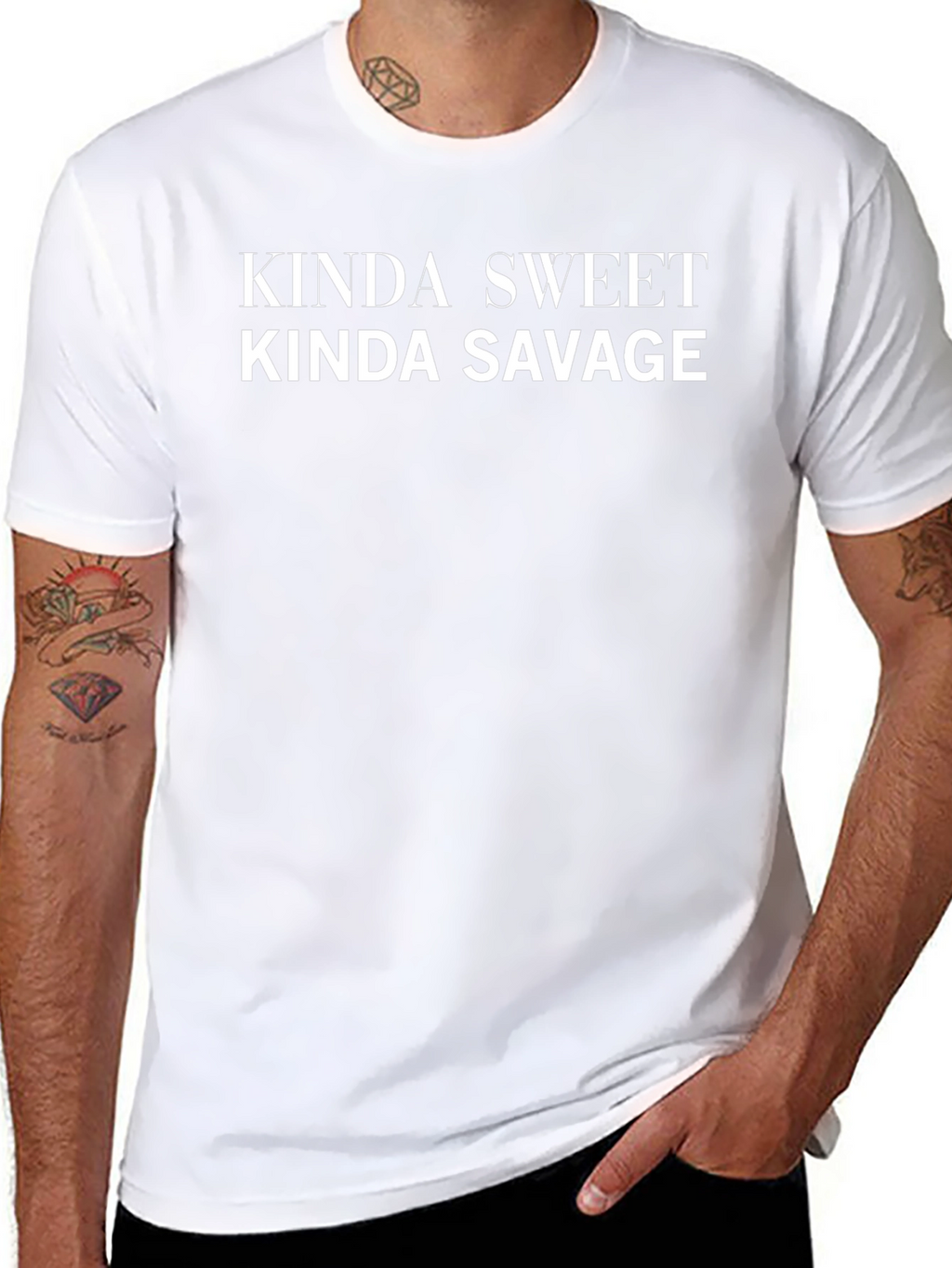 Kinda Sweet Kinda Savage Graphic Tee - Black