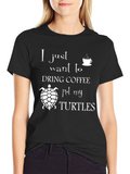 Coffee and Turtles Graphic Tee