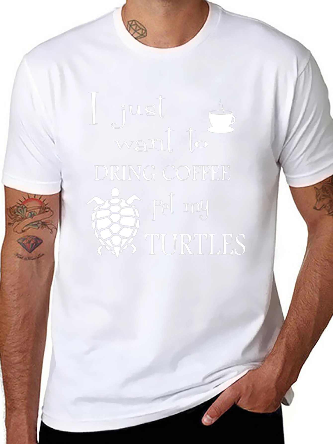 Coffee and Turtles Graphic Tee