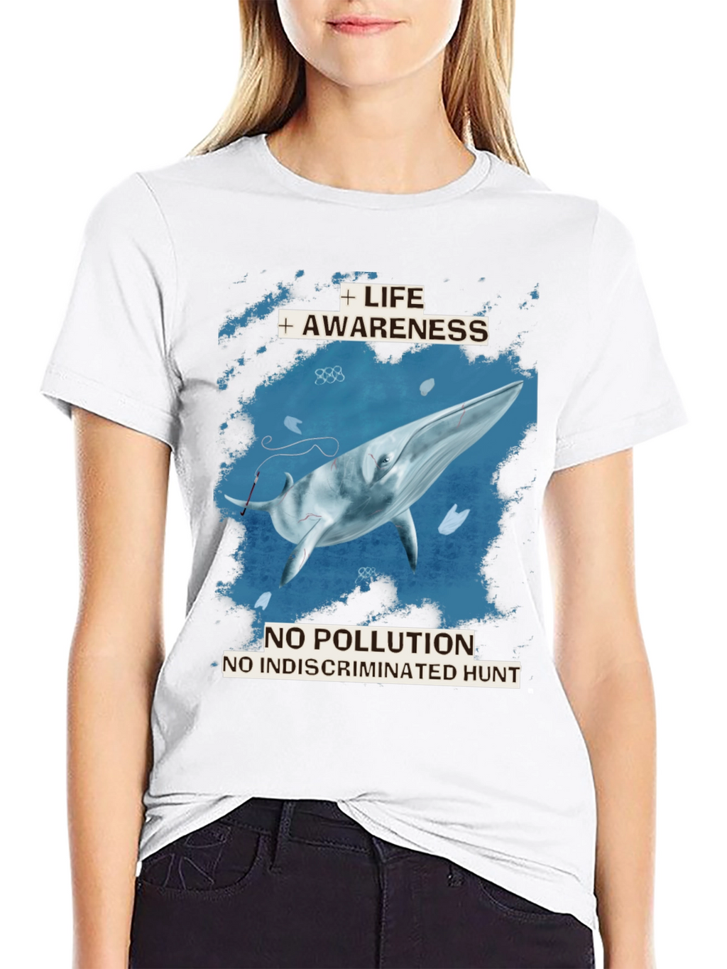 Whale Awareness T-Shirt - No Pollution