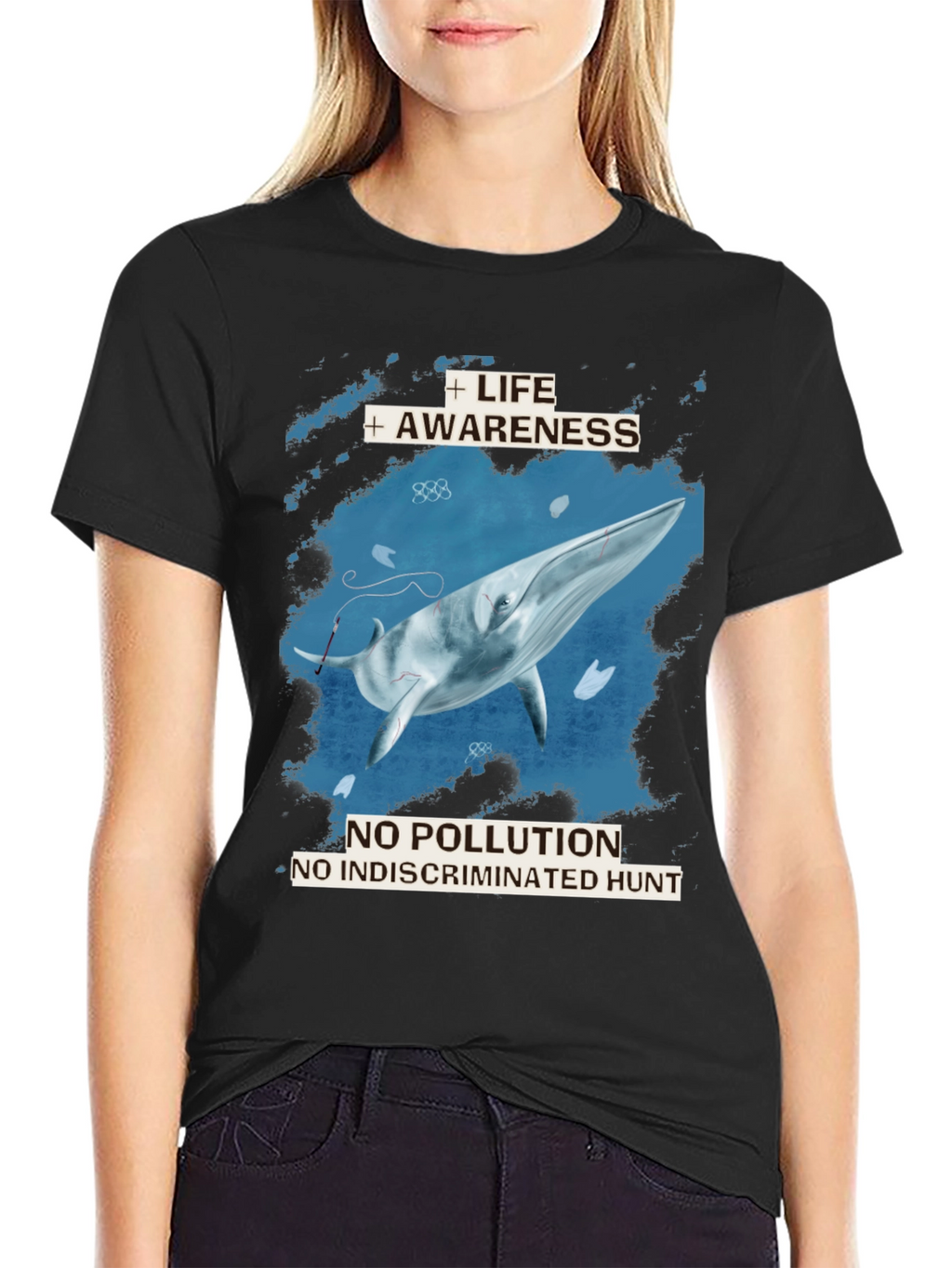 Whale Awareness T-Shirt - No Pollution