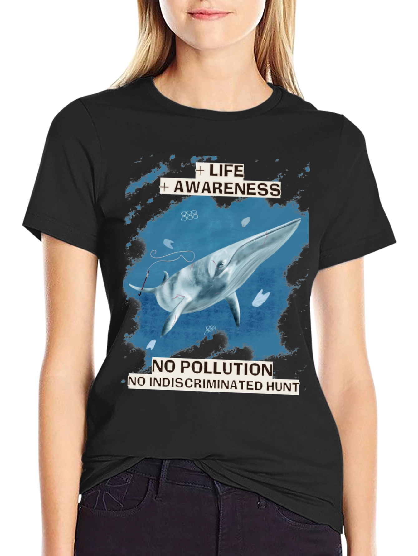 Whale Awareness T-Shirt - No Pollution