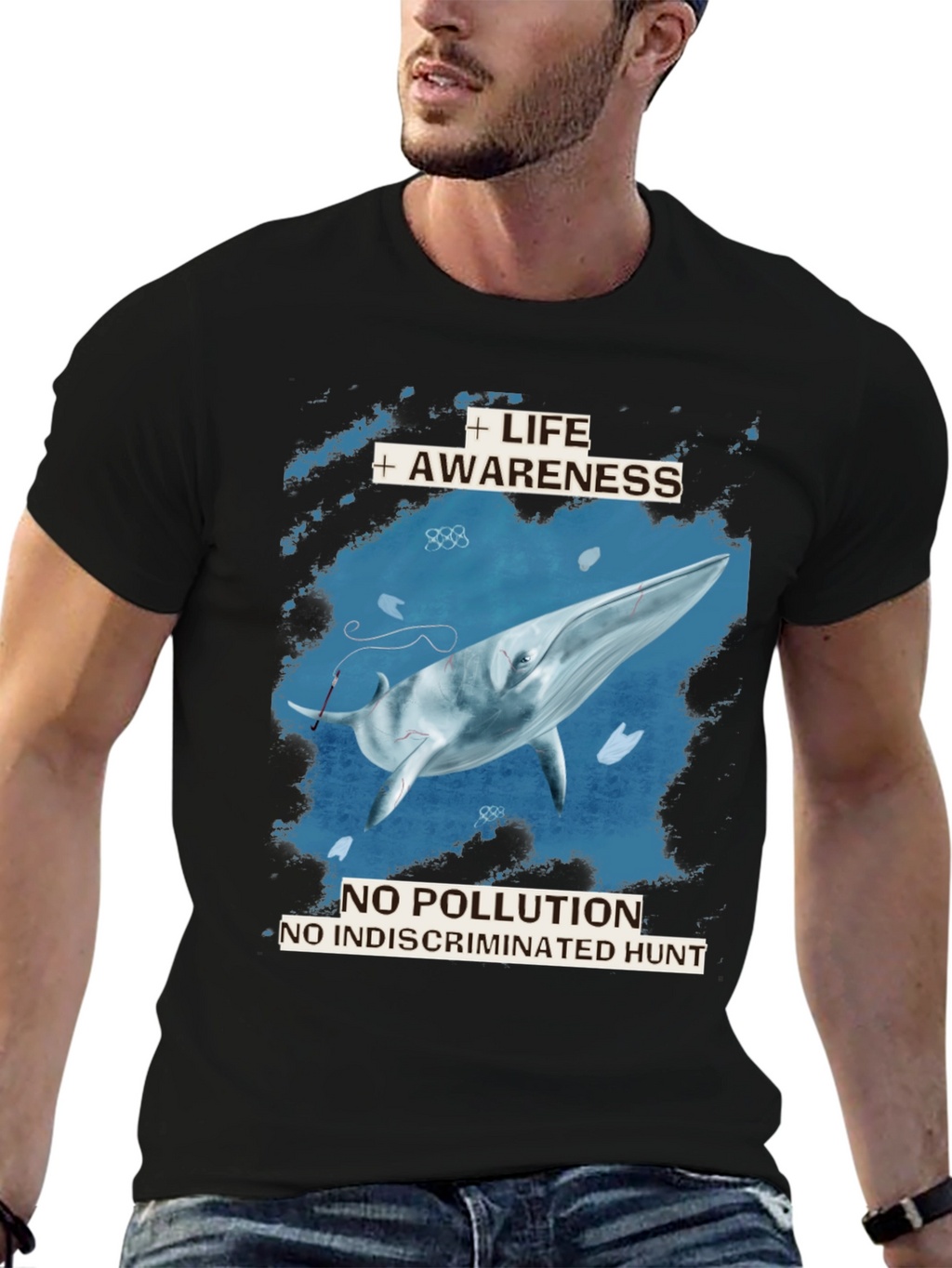 Whale Awareness T-Shirt - No Pollution