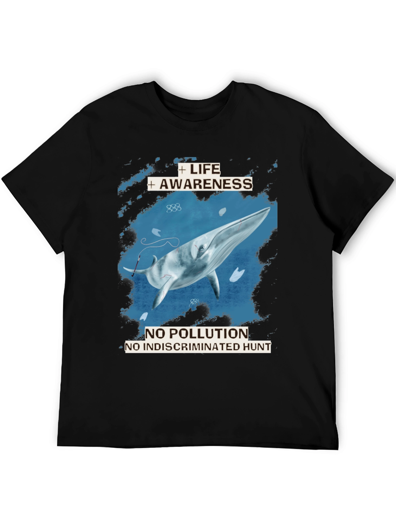 Whale Awareness T-Shirt - No Pollution
