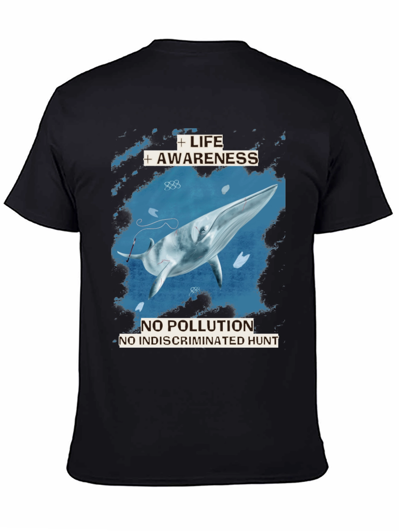 Whale Awareness T-Shirt - No Pollution