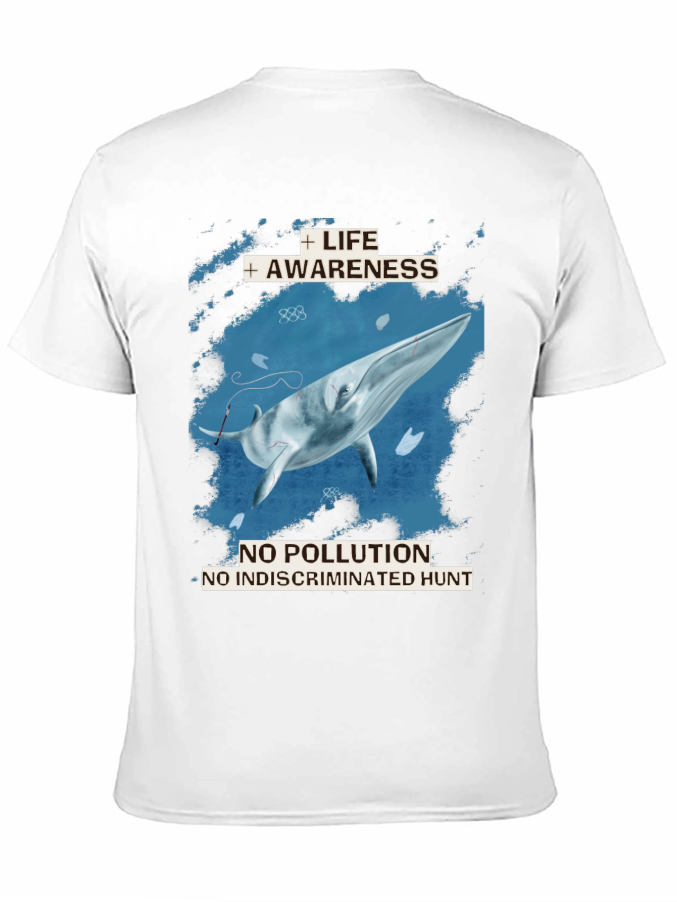 Whale Awareness T-Shirt - No Pollution