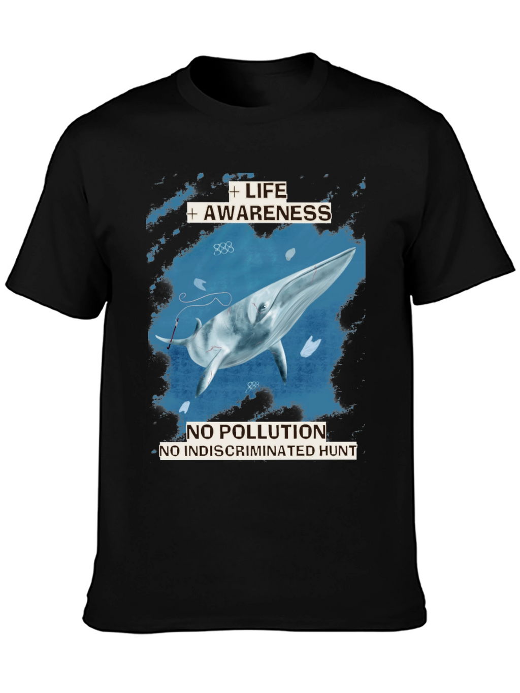 Whale Awareness T-Shirt - No Pollution