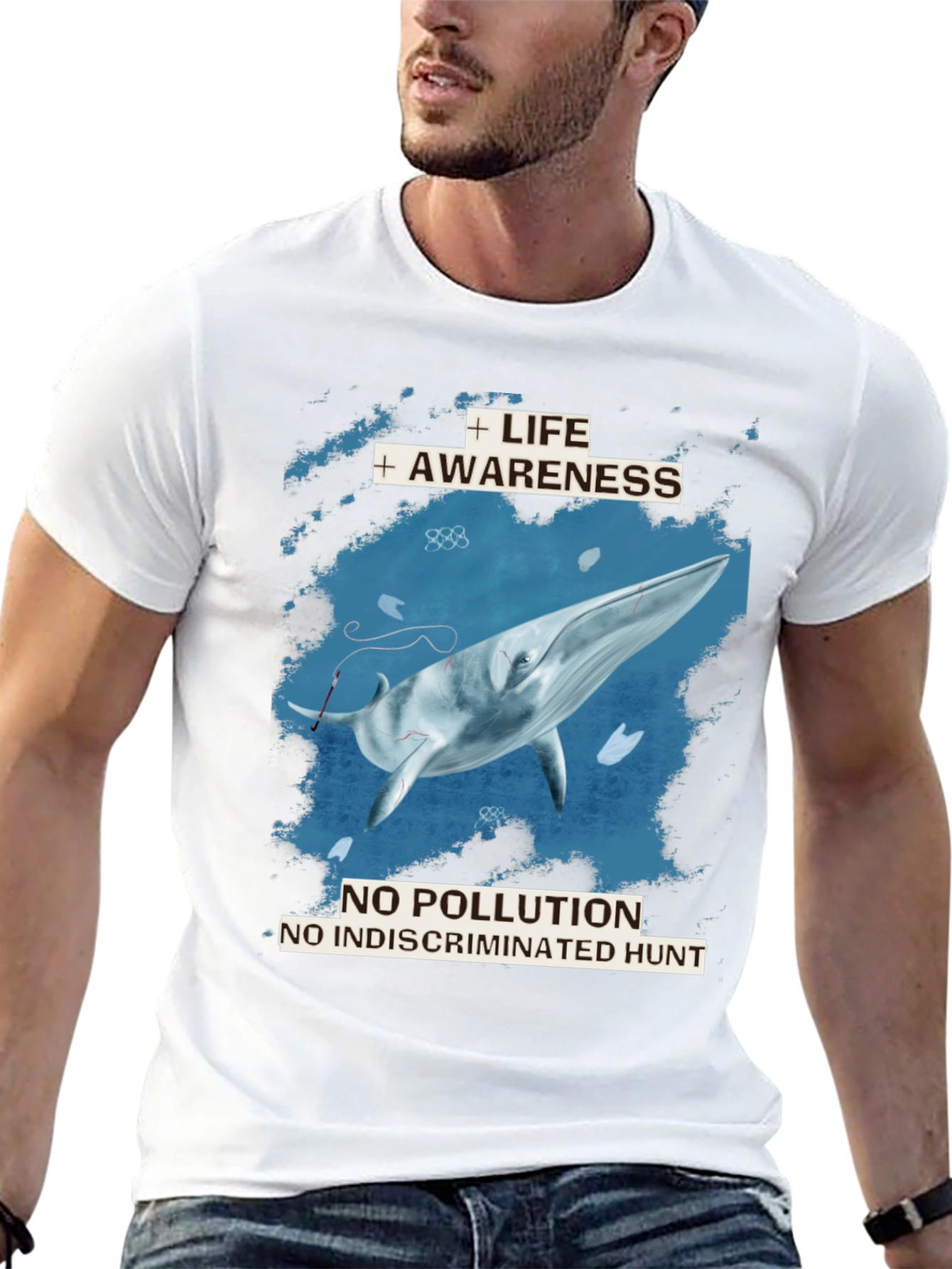 Whale Awareness T-Shirt - No Pollution
