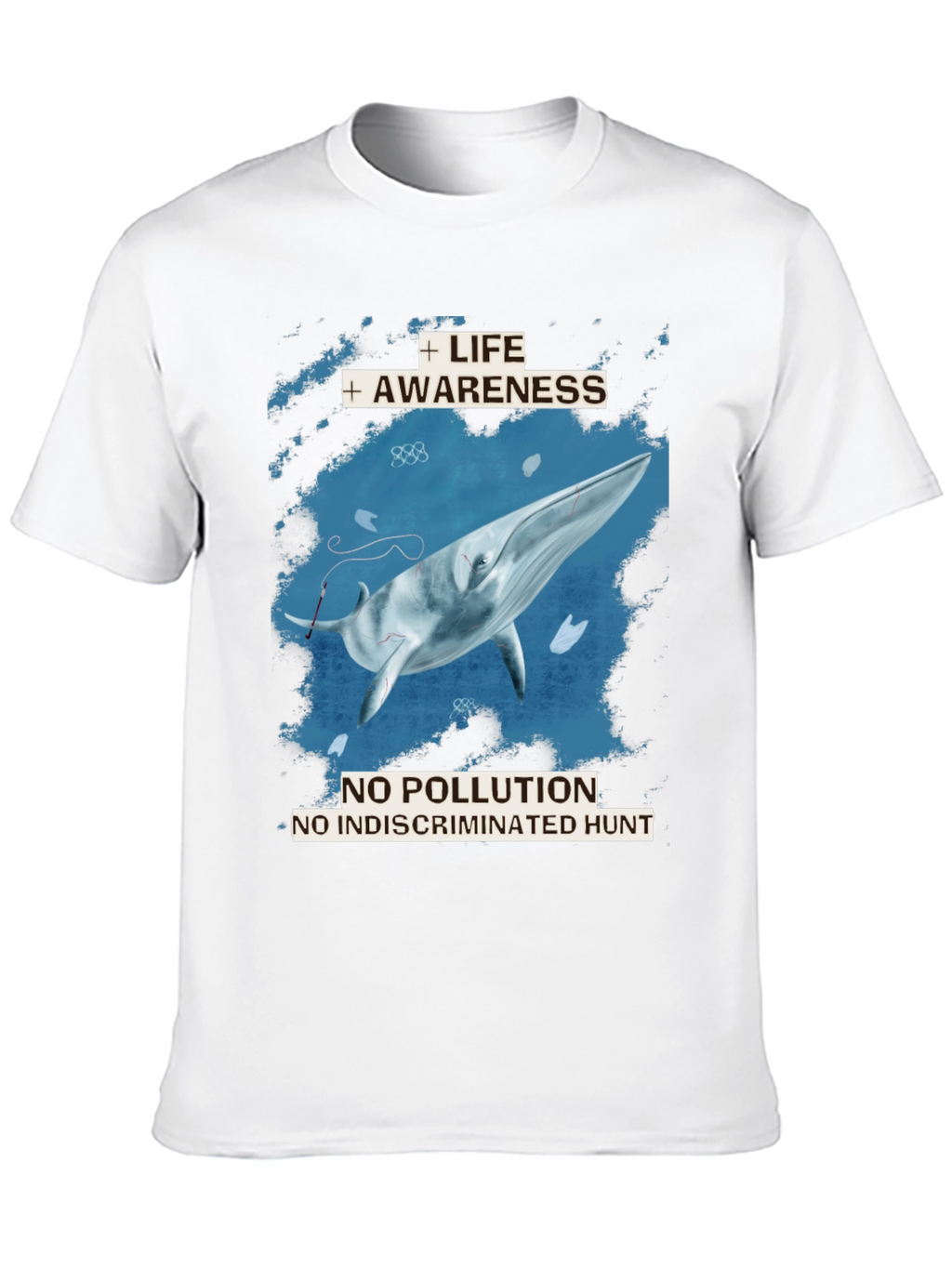 Whale Awareness T-Shirt - No Pollution