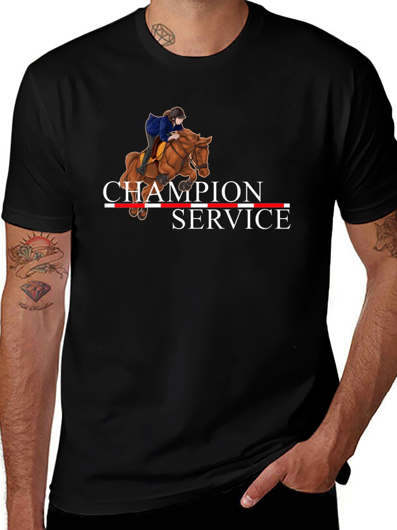 Champion Service Black T-Shirt