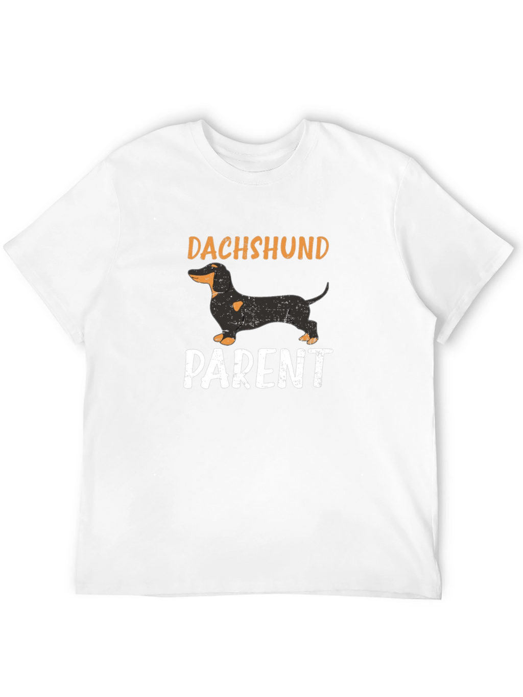 Dachshund Parent T-Shirt - Black Cotton Blend