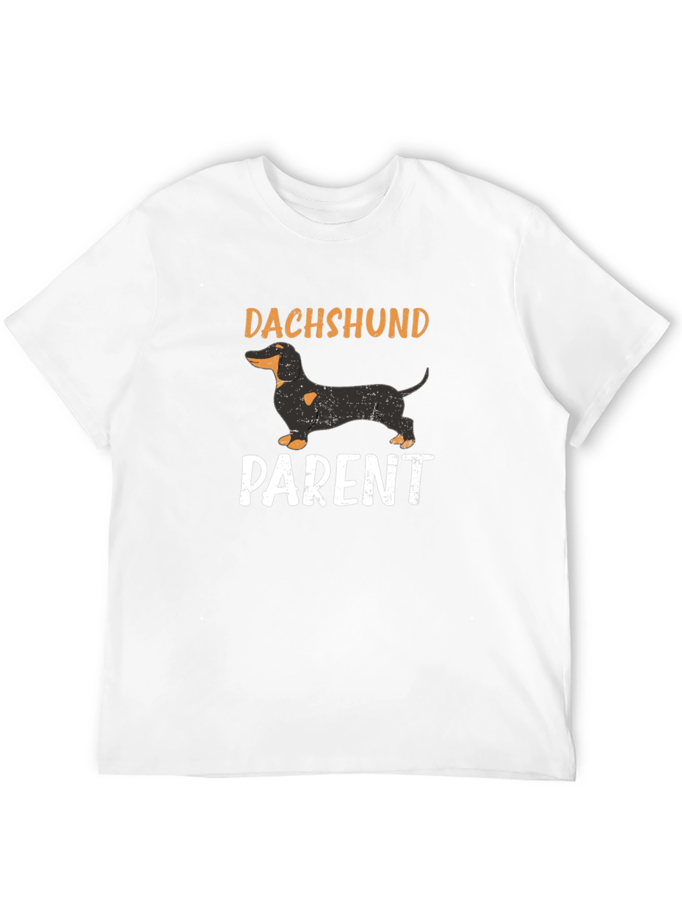 Dachshund Parent T-Shirt - Black Cotton Blend