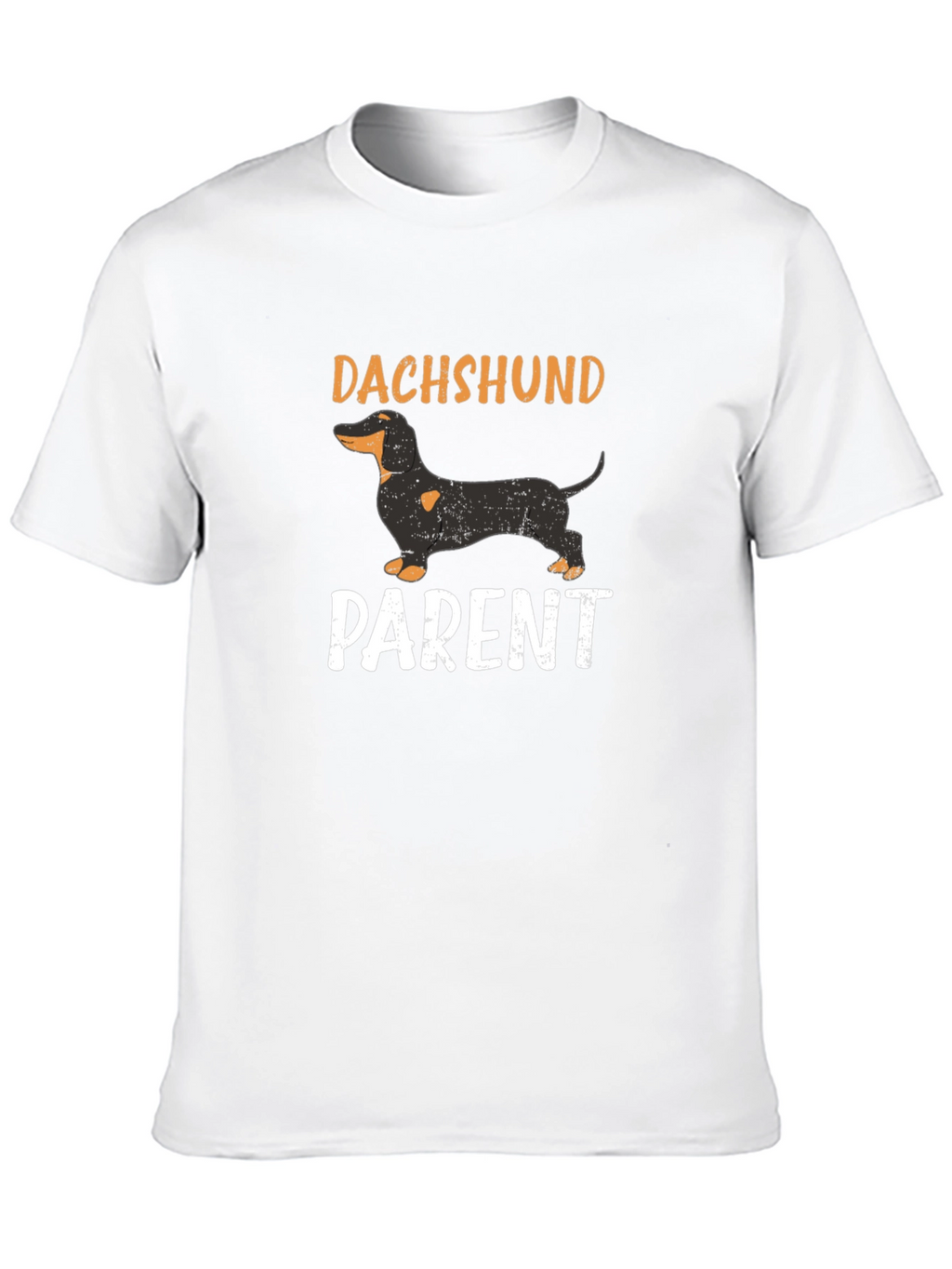 Dachshund Parent T-Shirt - Black Cotton Blend