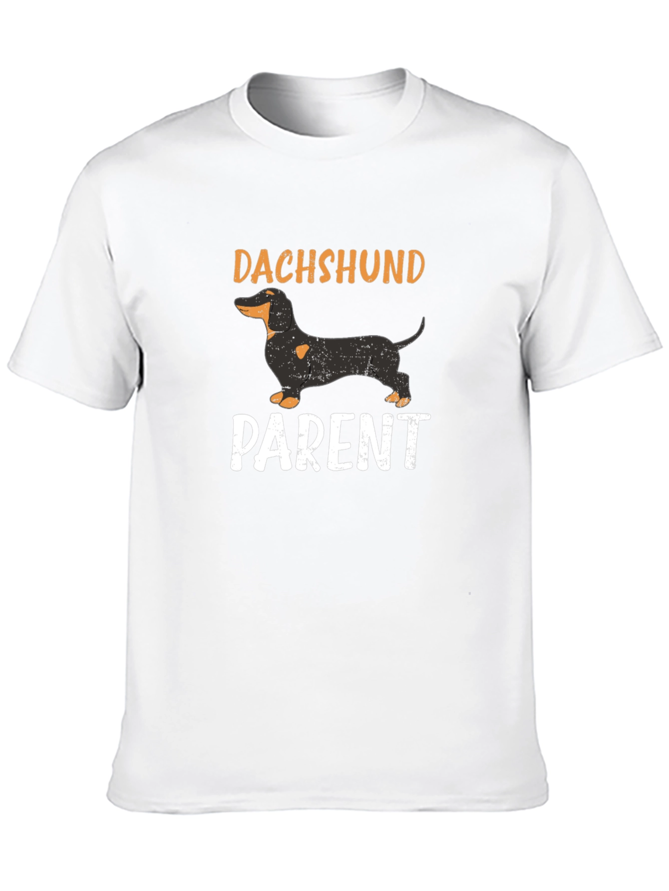 Dachshund Parent T-Shirt - Black Cotton Blend