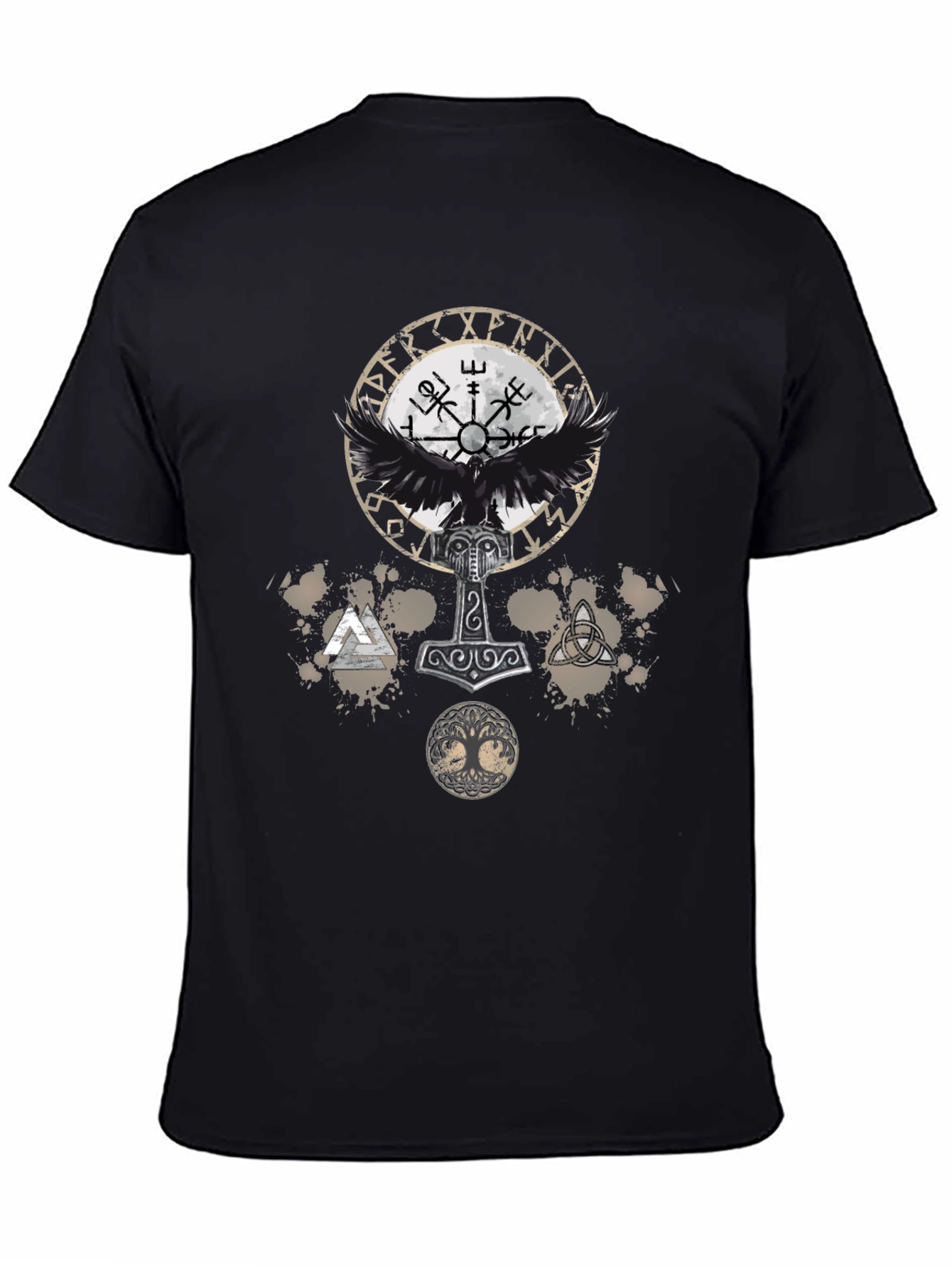 Viking Symbol Graphic Print Tee