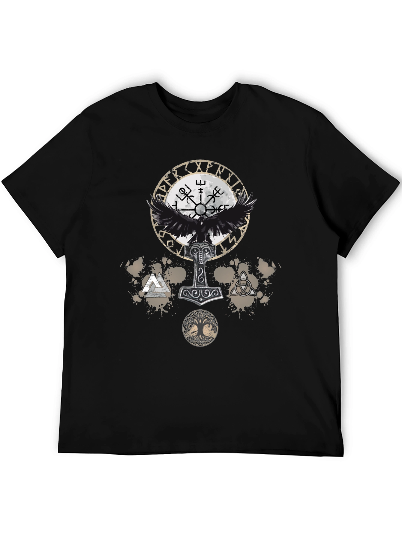 Viking Symbol Graphic Print Tee