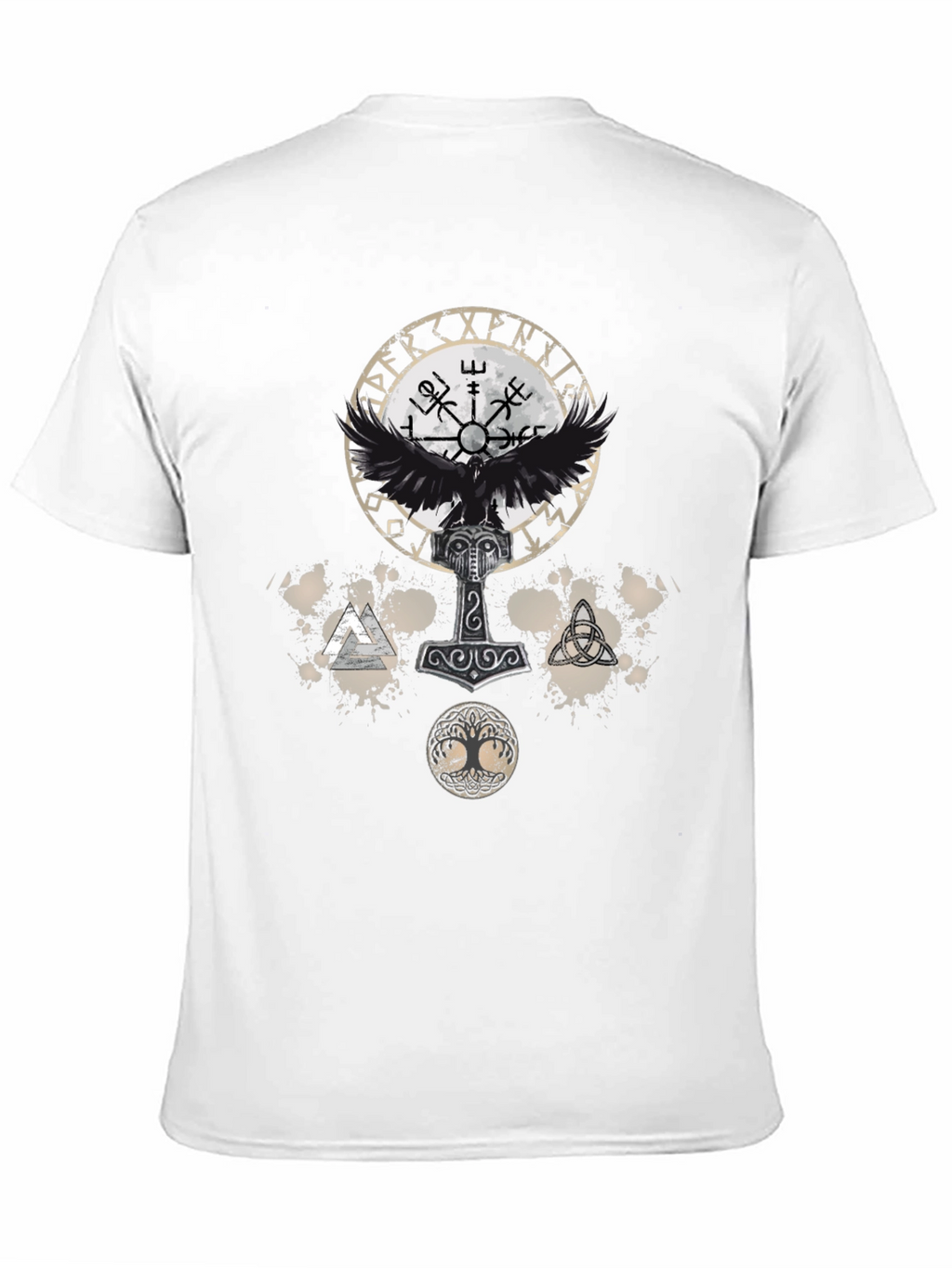 Viking Symbol Graphic Print Tee