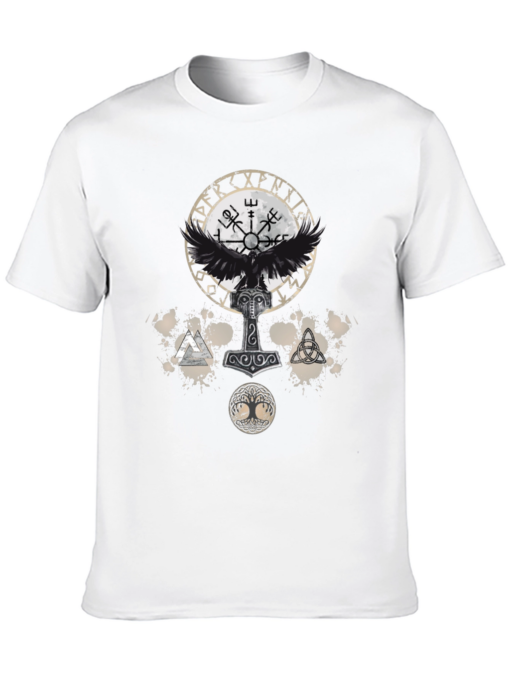 Viking Symbol Graphic Print Tee