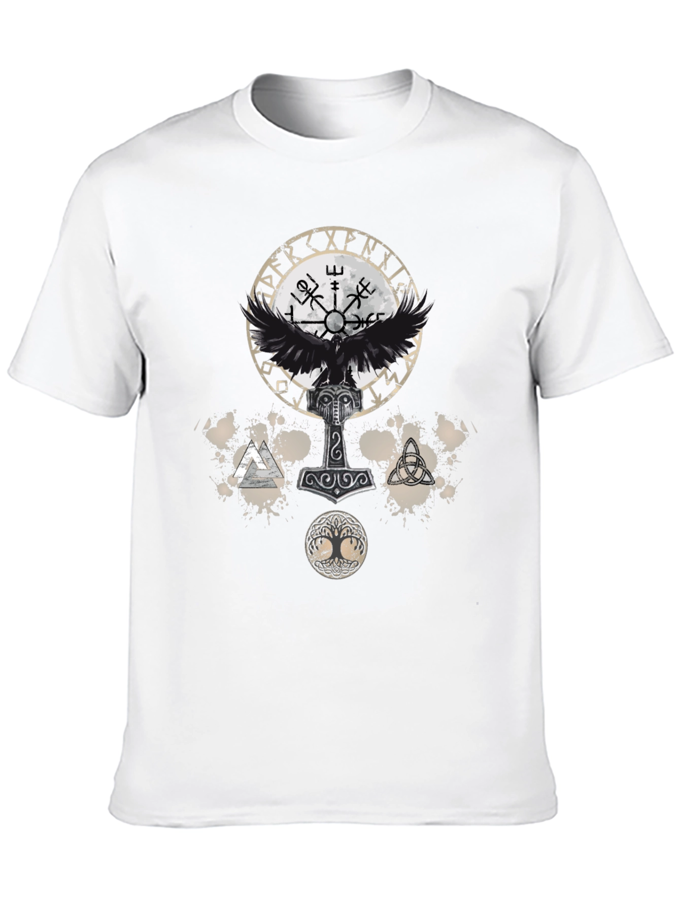 Viking Symbol Graphic Print Tee