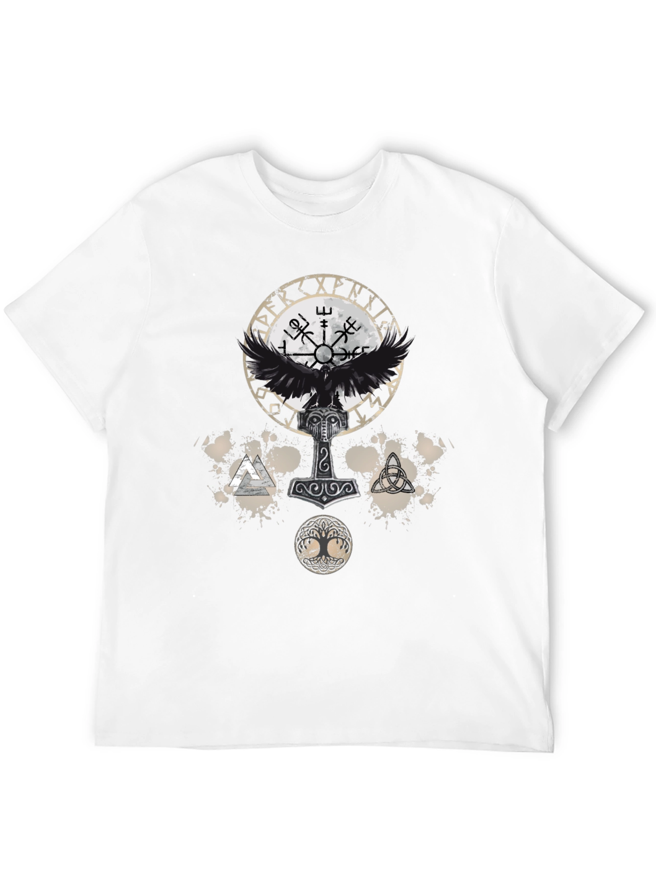 Viking Symbol Graphic Print Tee