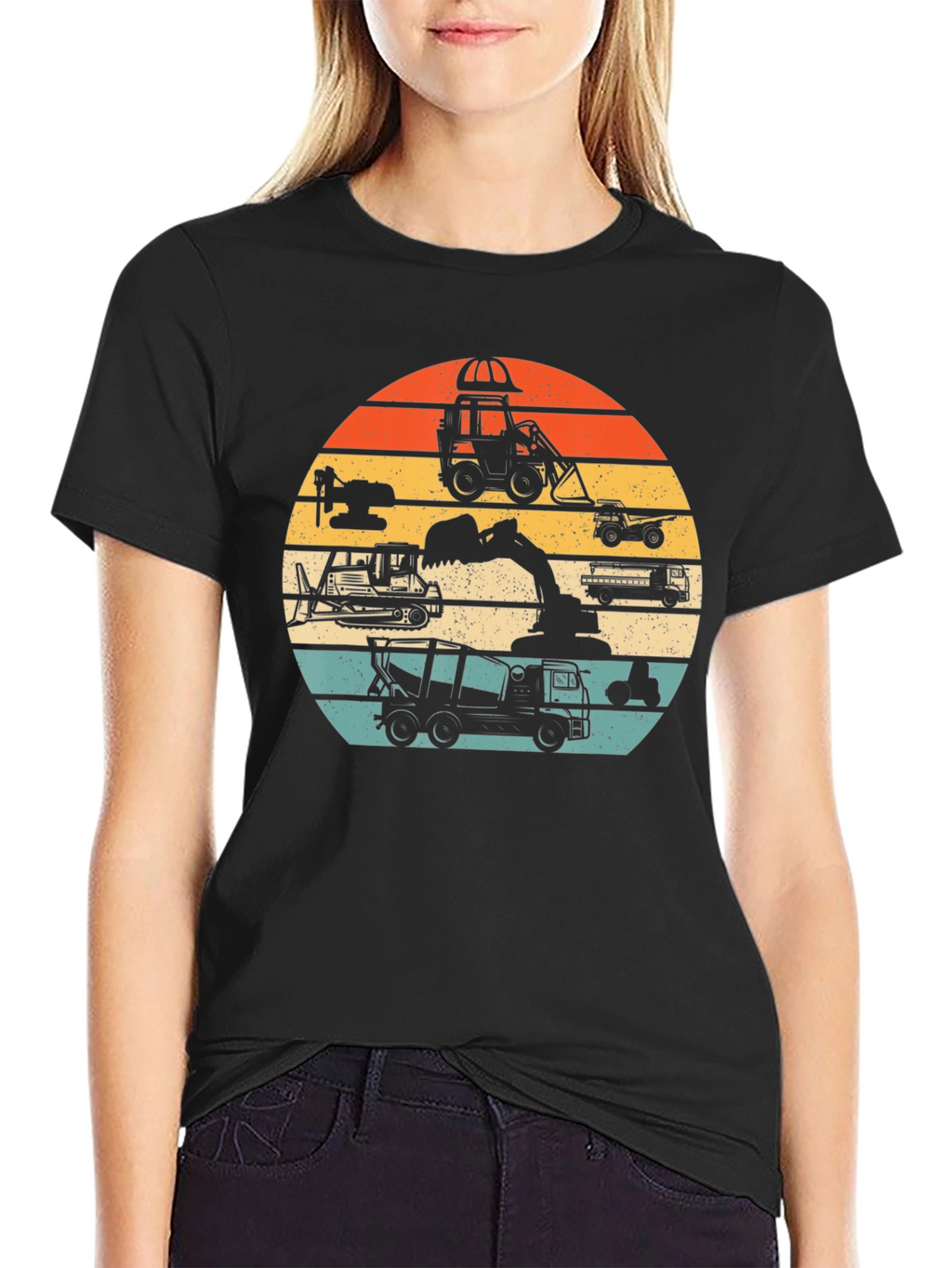 Retro Construction Vehicle T-Shirt