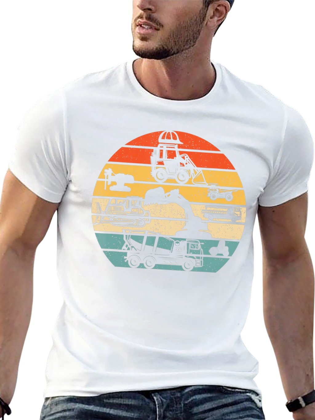 Retro Construction Vehicle T-Shirt