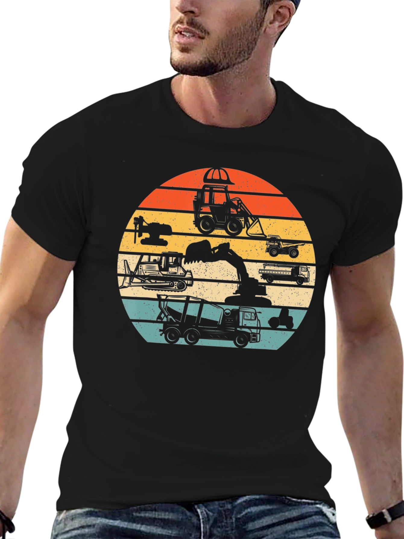Retro Construction Vehicle T-Shirt