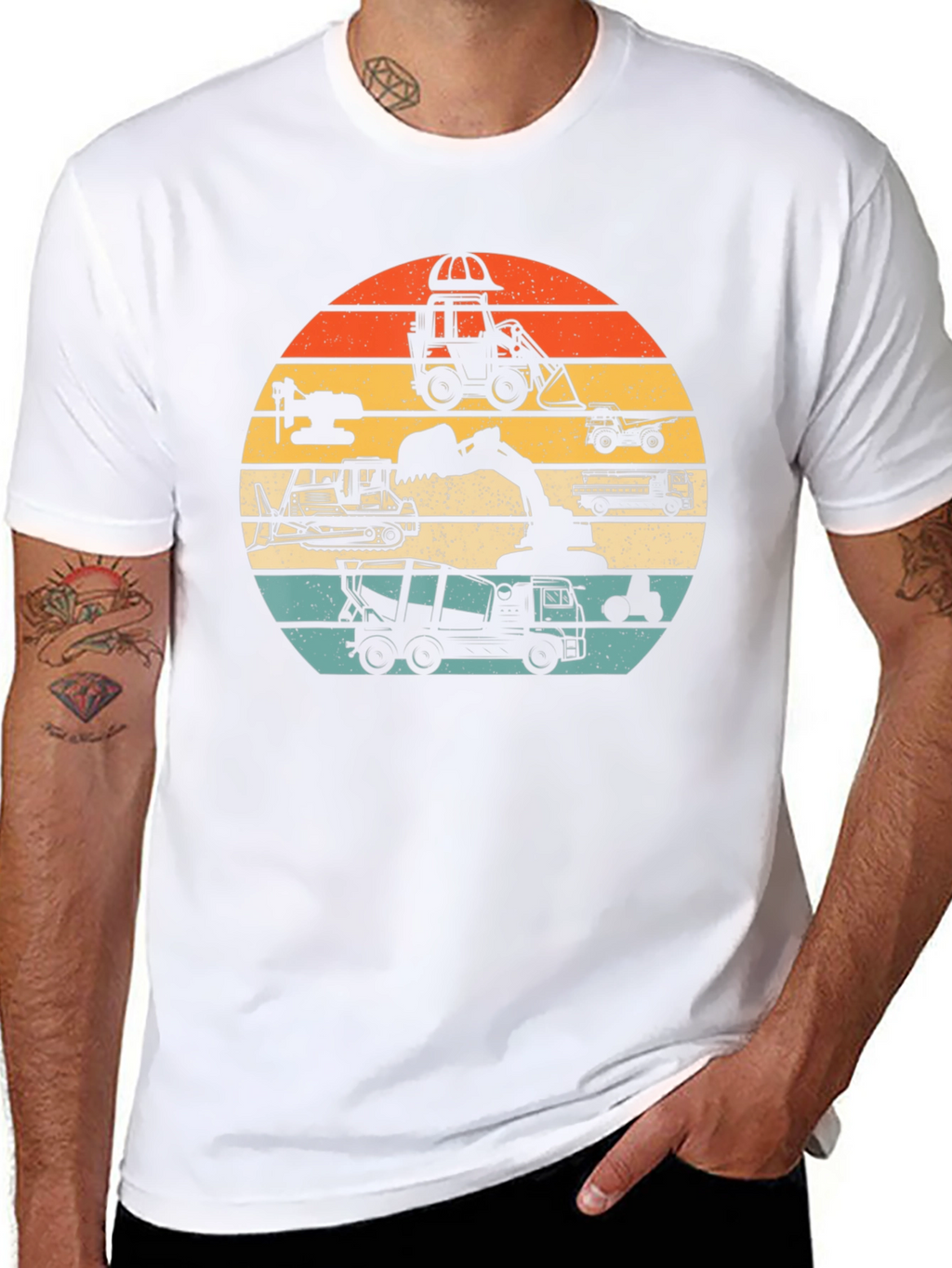 Retro Construction Vehicle T-Shirt