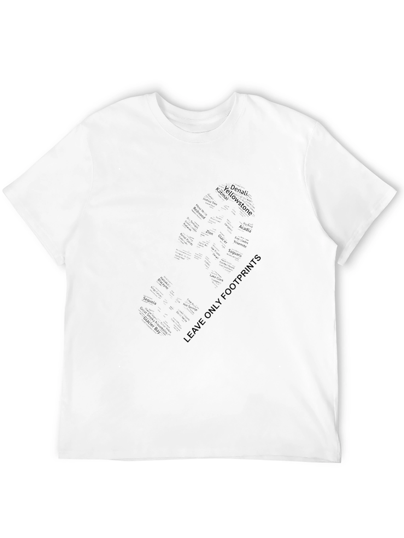 Eco-Friendly Footprint Graphic T-Shirt