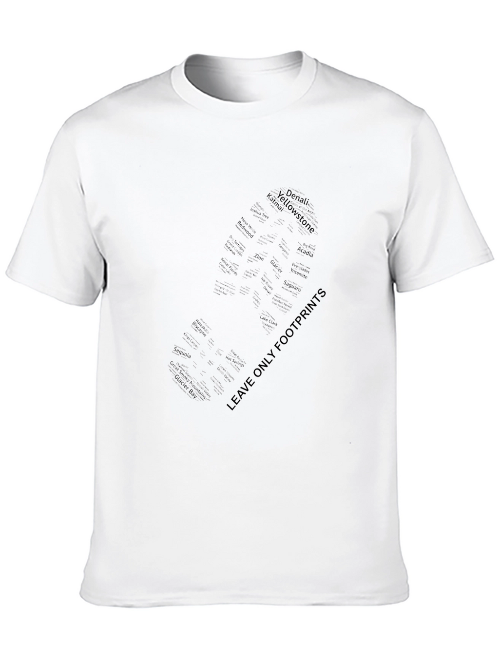 Eco-Friendly Footprint Graphic T-Shirt