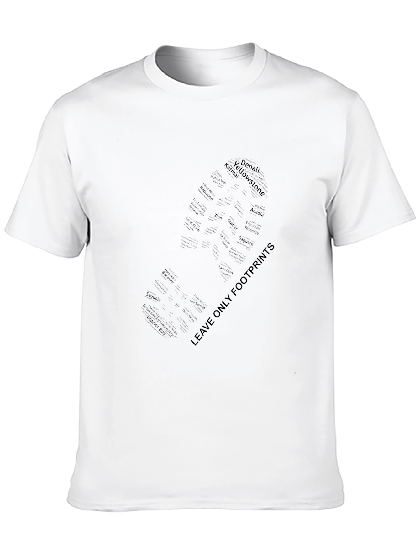 Eco-Friendly Footprint Graphic T-Shirt