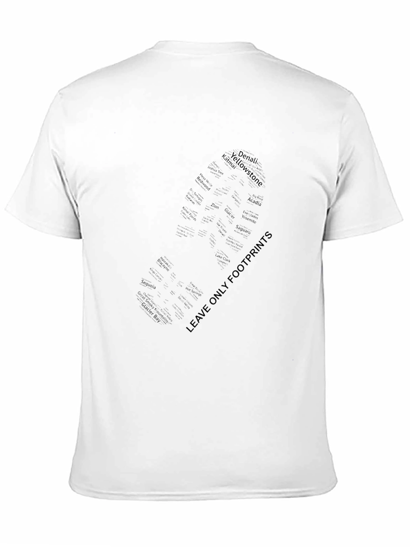 Eco-Friendly Footprint Graphic T-Shirt