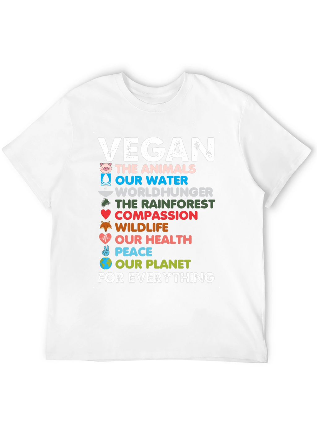 Vegan The Animals Black T-Shirt