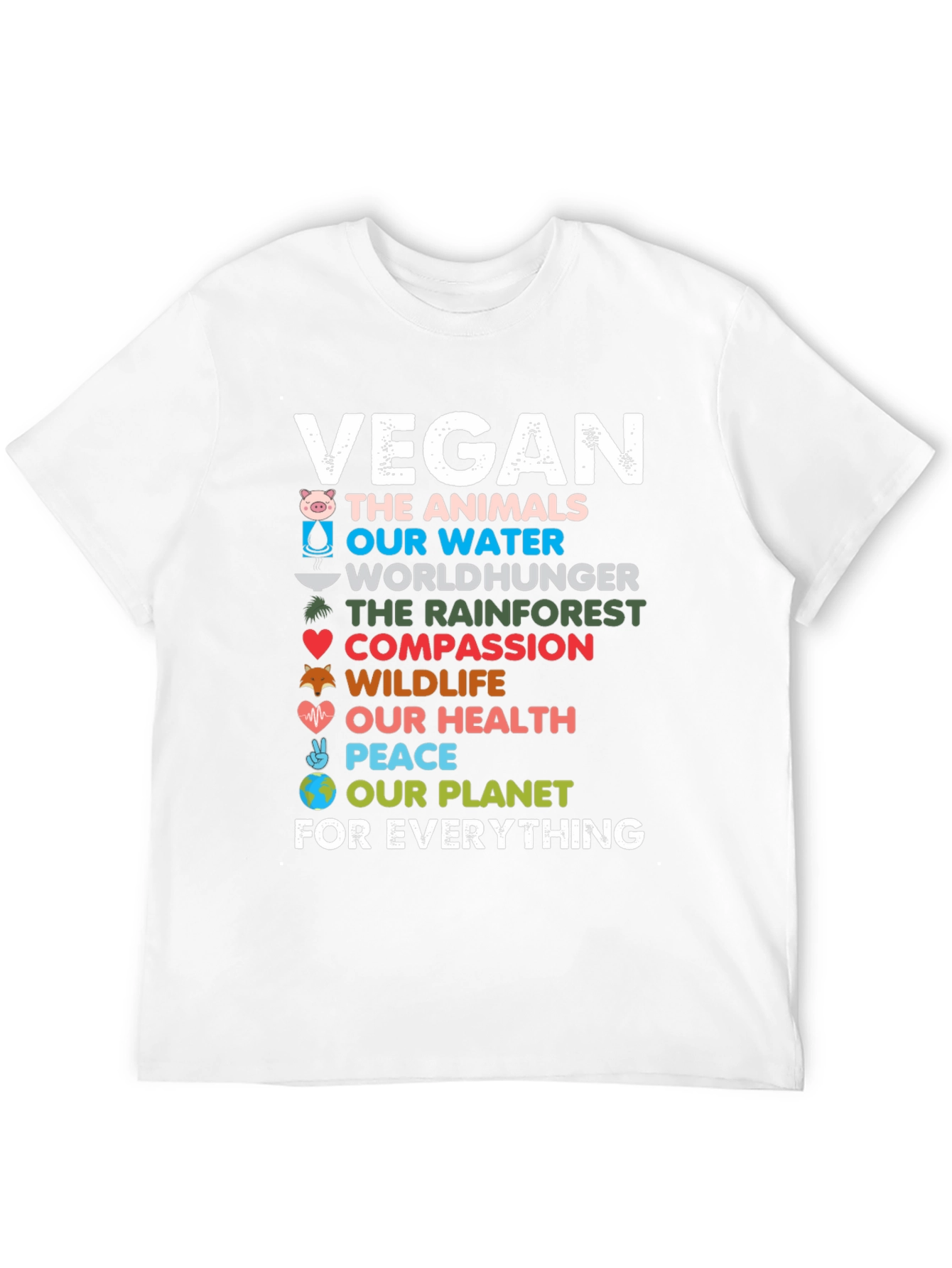 Vegan The Animals Black T-Shirt