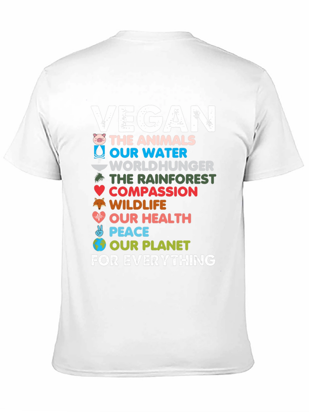 Vegan The Animals Black T-Shirt