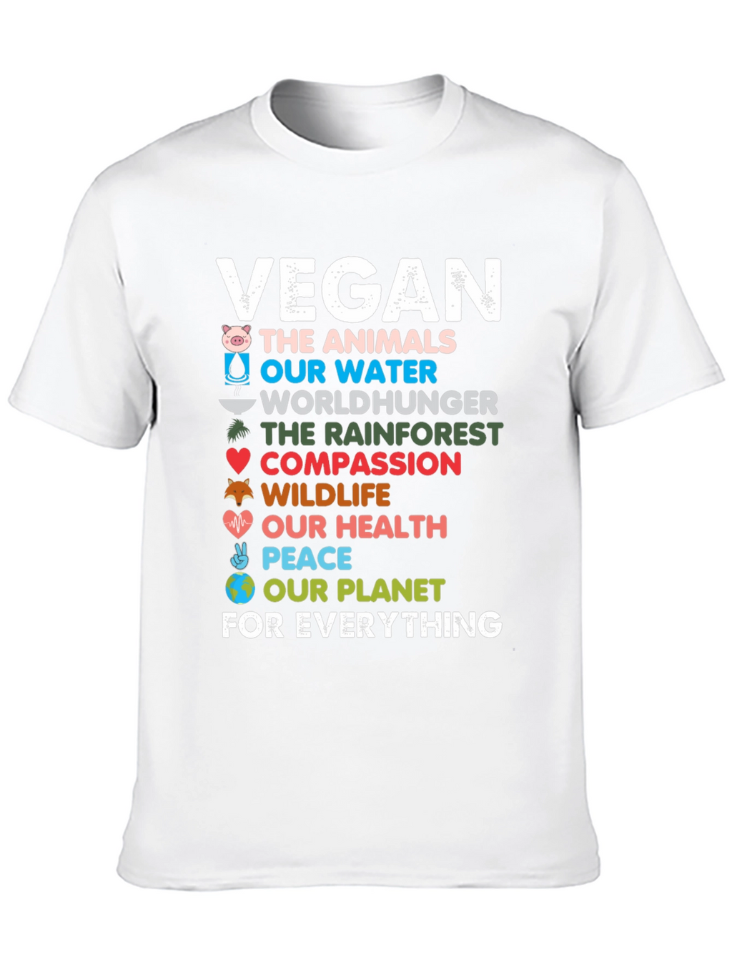 Vegan The Animals Black T-Shirt