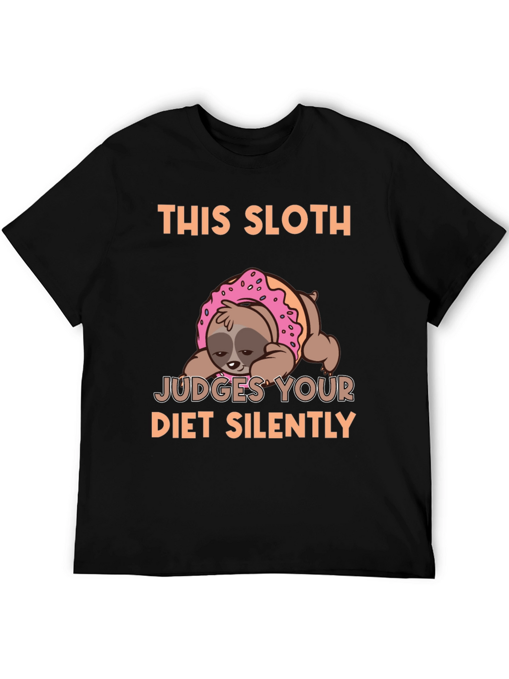 Sloth Donut T-Shirt - Judges Your Diet
