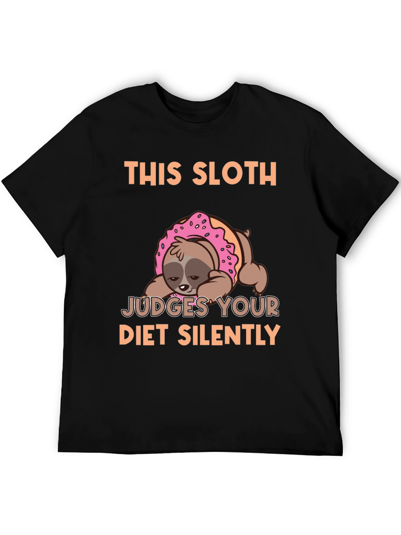 Sloth Donut T-Shirt - Judges Your Diet