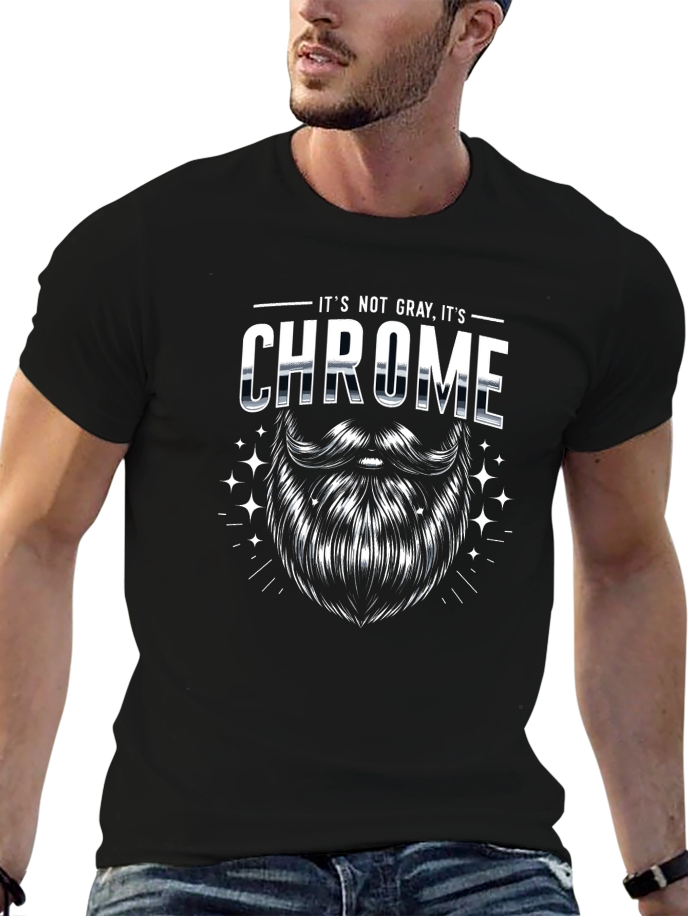 Its Not Gray Its Chrome - Mens Graphic T-Shirt