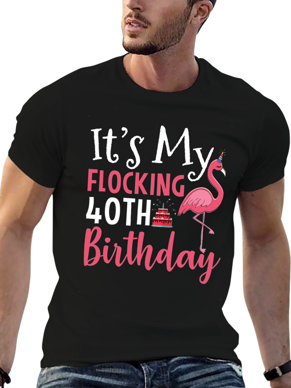 Flocking 40th Birthday T-Shirt
