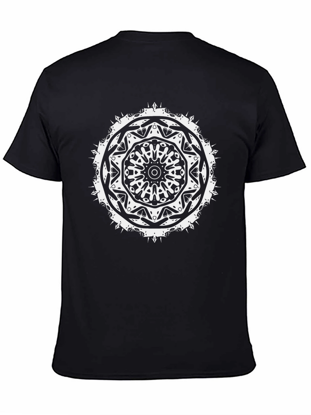 Black Mandala Graphic Tee - Unique Design