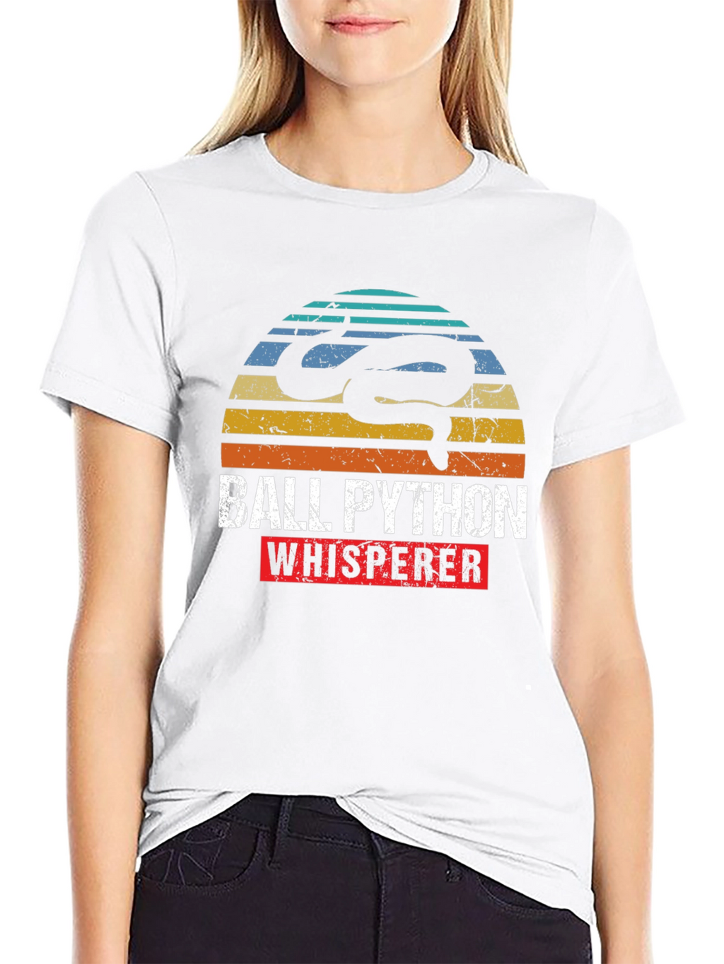 Ball Python Whisperer Retro T-Shirt