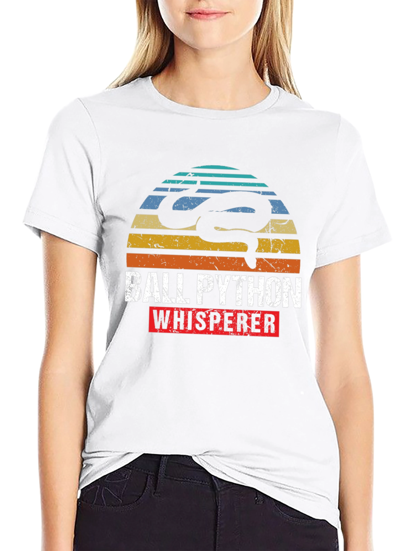 Ball Python Whisperer Retro T-Shirt