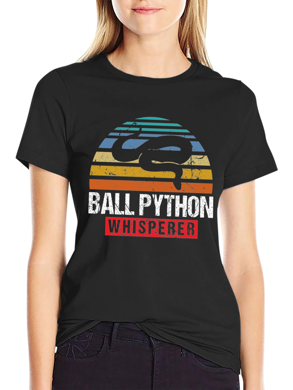 Ball Python Whisperer Retro T-Shirt